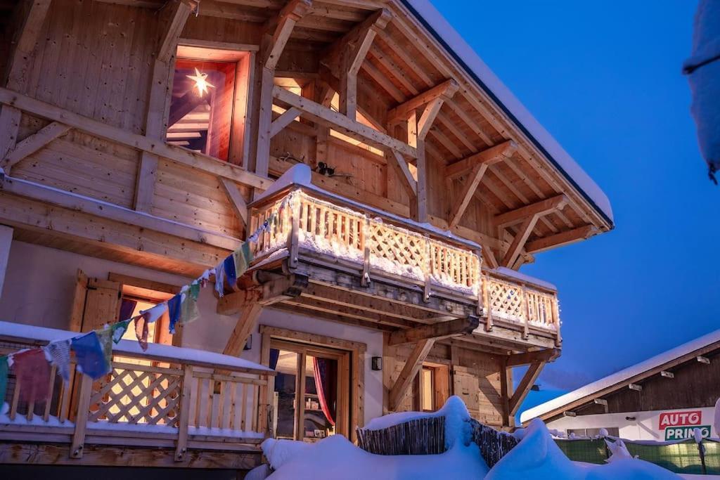 Charmant Appartement Dans Chalet, Coeur De Megeve Exterior photo